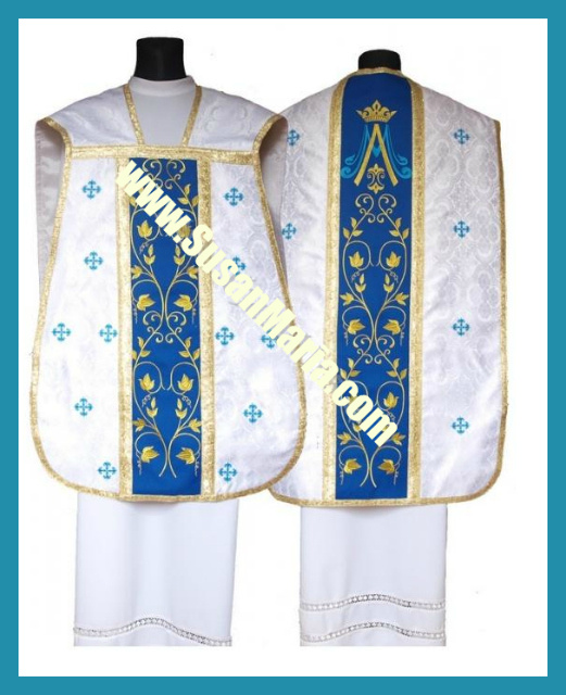 Roman Vestments in Marian Shade